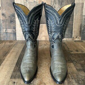 Tony Lama Vintage Gold Label Western Cowboy Boots Mens 12 D